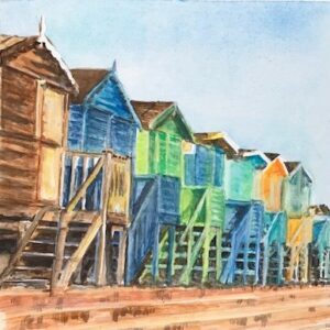 Huts – Greetings Card : on display and available to purchase at Photovogue Studio, 145c Connaught Ave Frinton